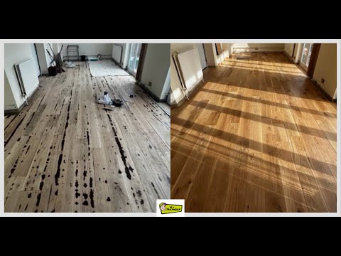 🌟 Client Review 🌟: "Professional job, great results, highly recommended!" 🪵✨ - Ian's Oak Floor 🙌