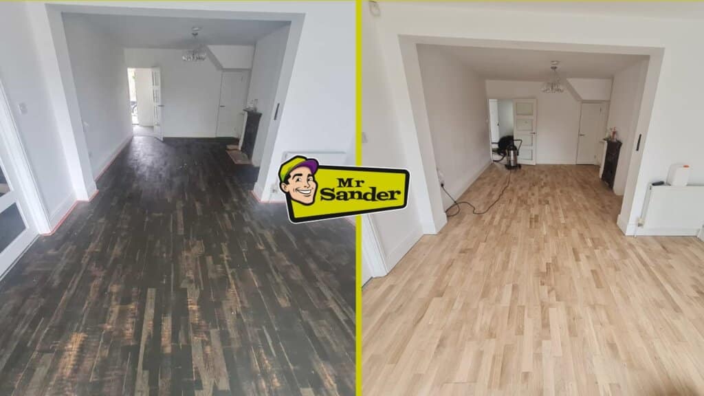 Engineered Wood Floor Repairs by Mr Sander Team.
