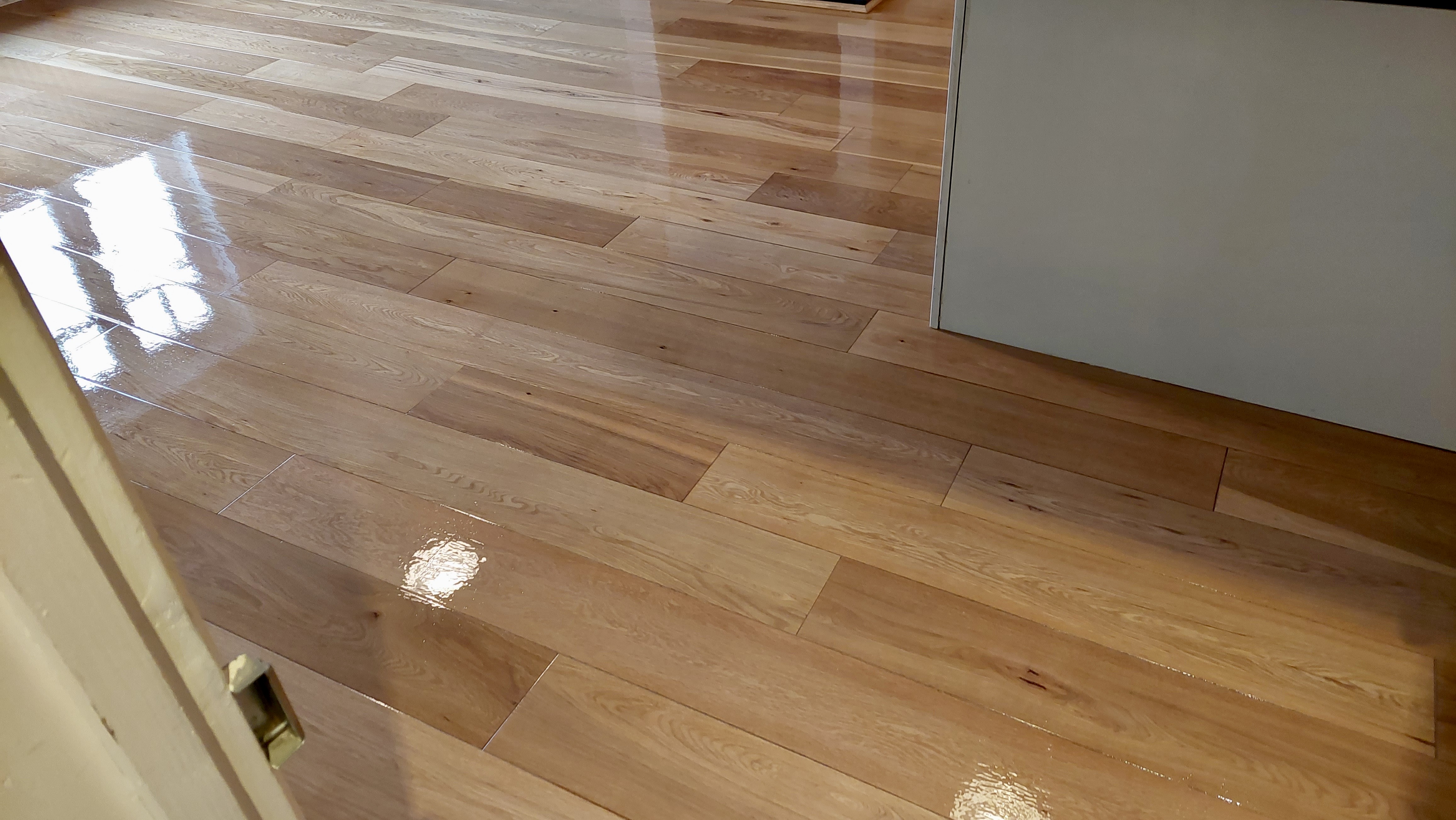 lacquered wood floor