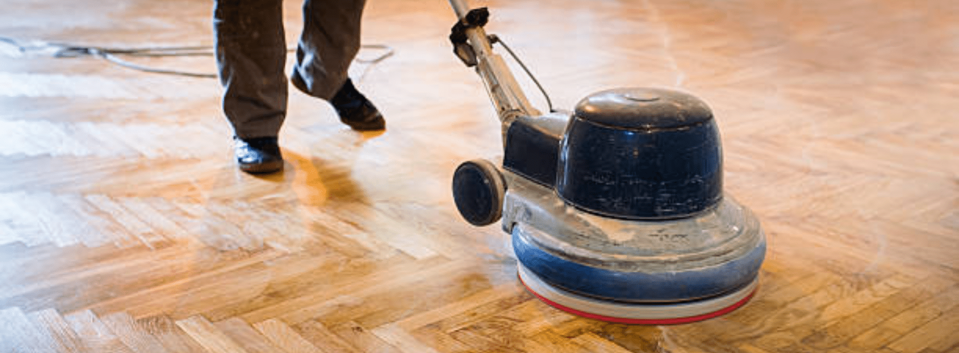 Mr Sander® working on a hardwood floor in Brick Lane, E1 with a 2.2kW, 220V Bona buffer sander. The team's dedication to delivering top-notch floor restoration outcomes is demonstrated by the HEPA-filtered dust extraction system, which guarantees a clean, effective sanding operation.
