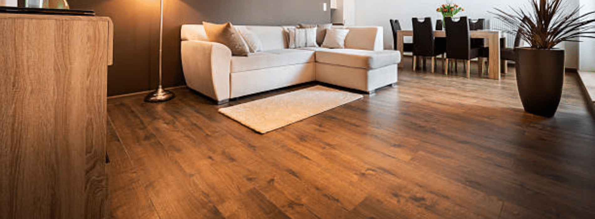 Restored engineered oak floors in Honor Oak Park with warm mid-oak stain and Junckers Strong satin finish for durability.