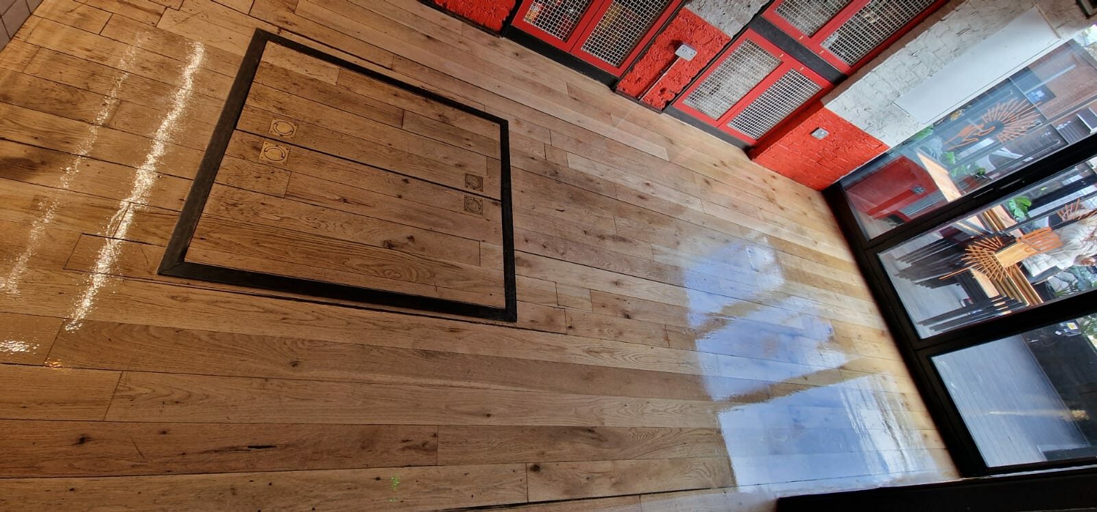 Oak Floor Sanding - finished with Bona HD