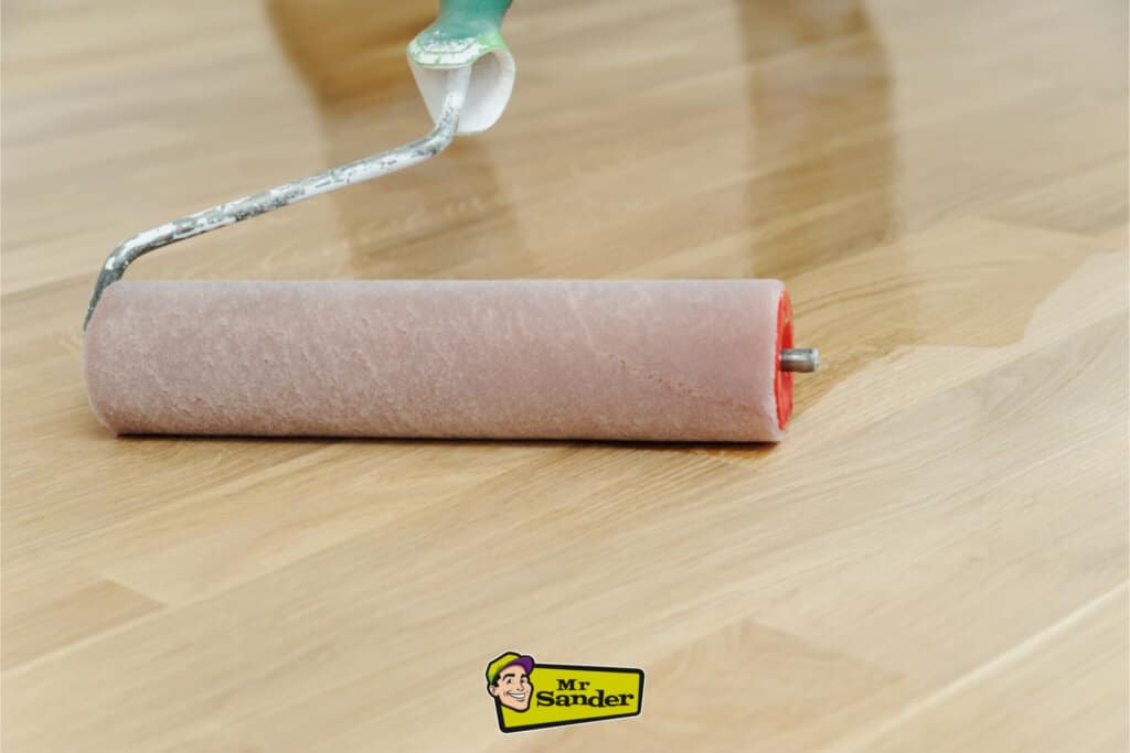 Professional oil application by Mr Sander®️ in Doune (FK16), ensuring deep nourishment and long-lasting floor protection.