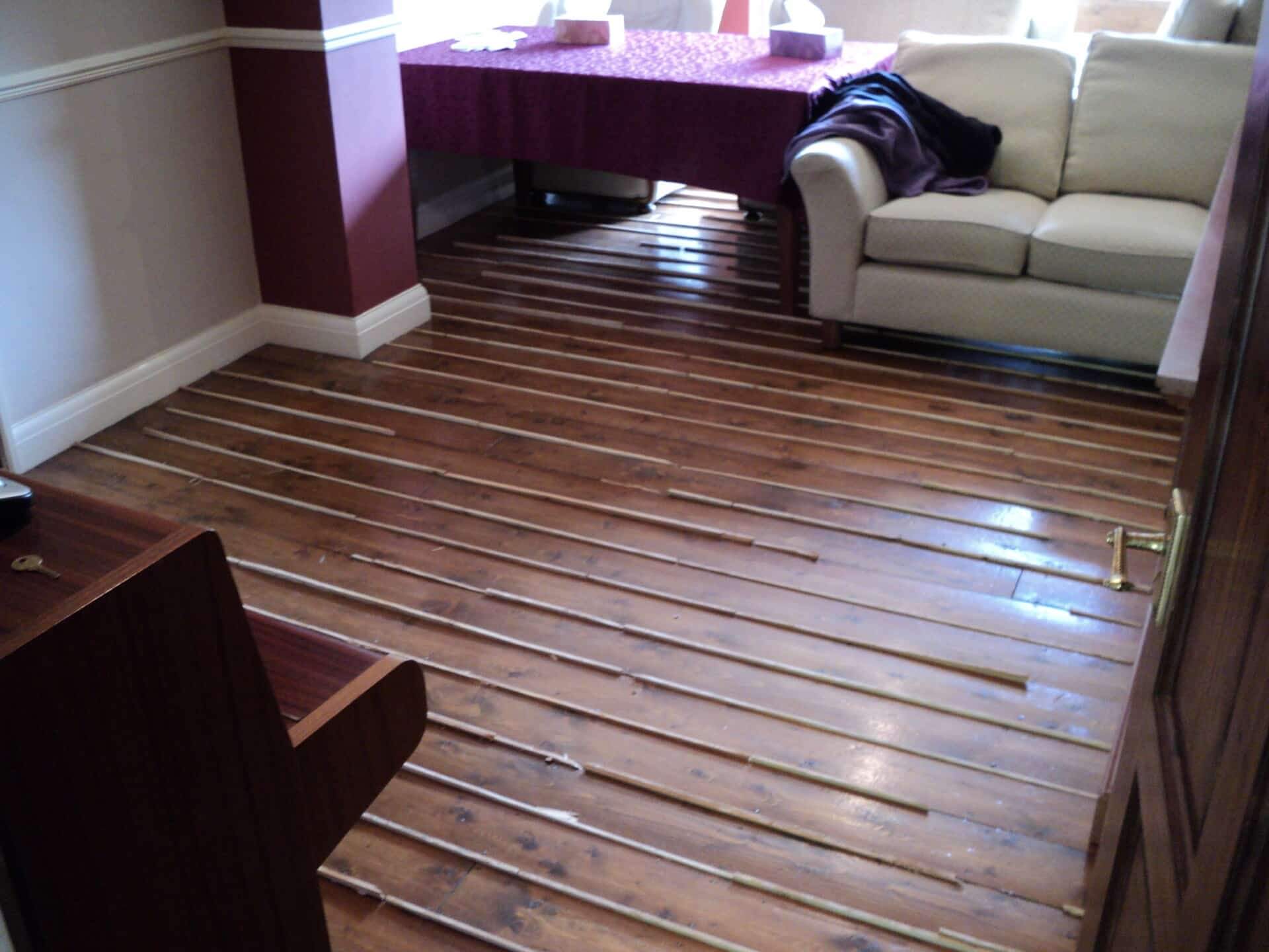How do you fill gaps in floorboards to stop mice? Mr Sander®