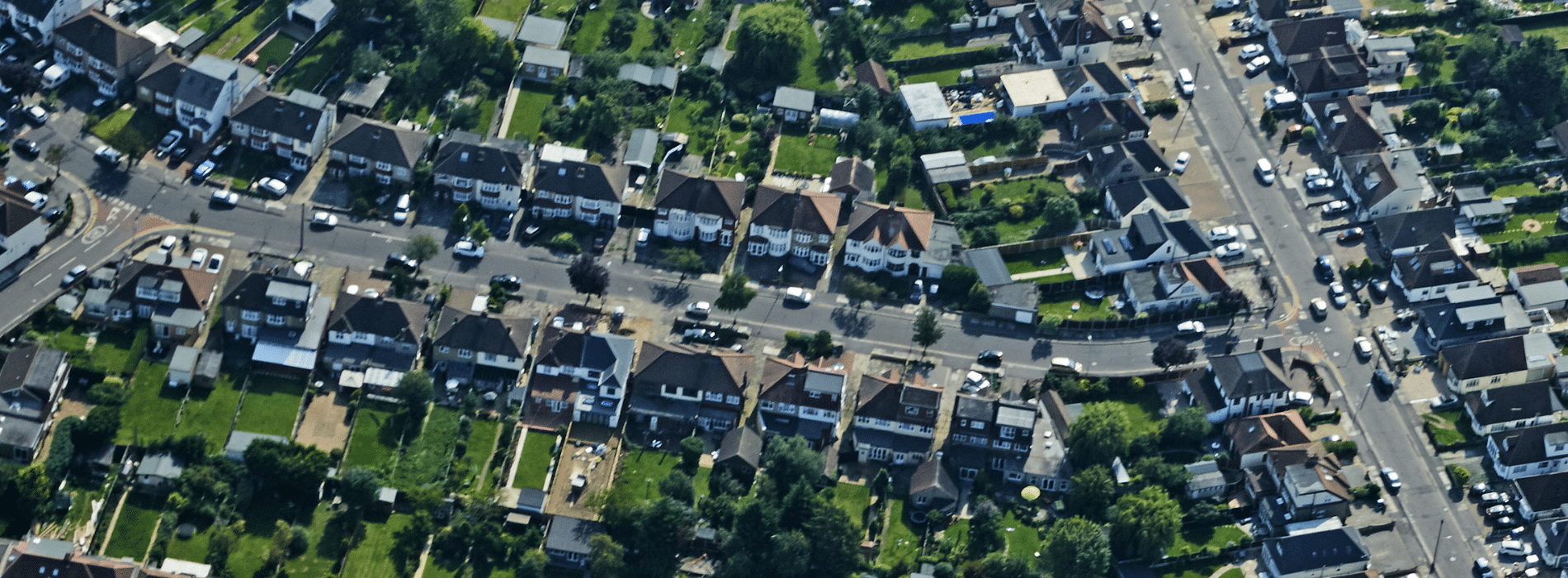 Discover the aerial view of charming houses in Gants Hill, IG2, with original pine floorboards and delightful features. Experience the timeless beauty of these homes and the warmth they exude. 