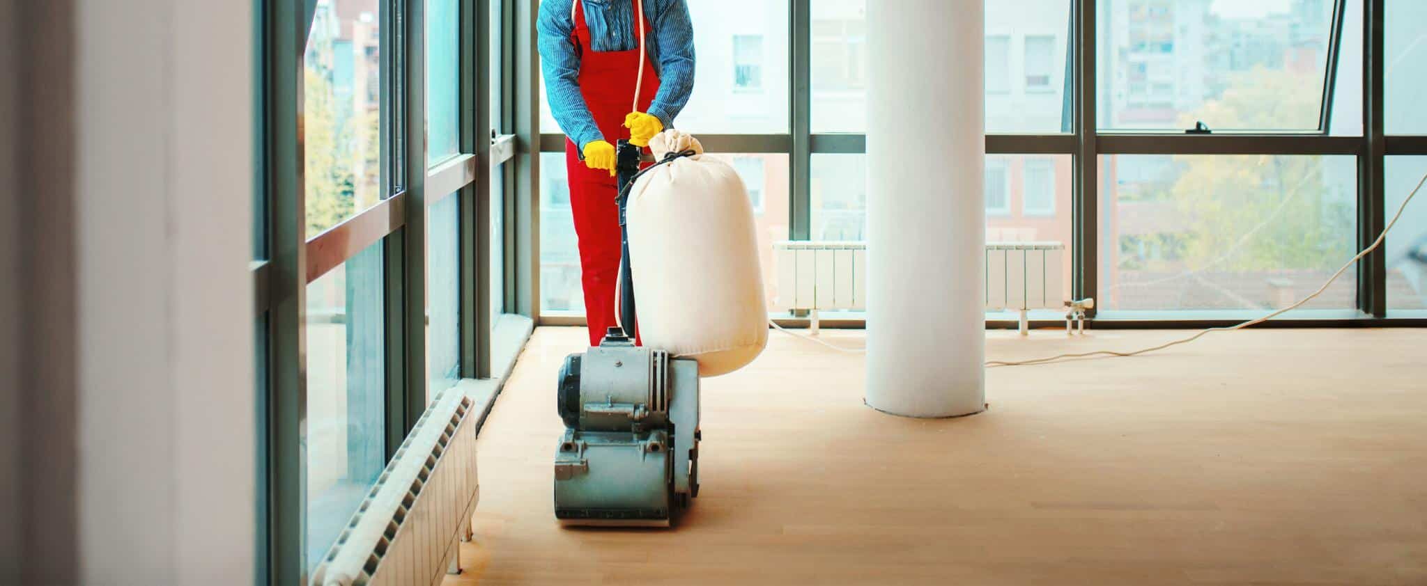 Correct floor sanding procedure