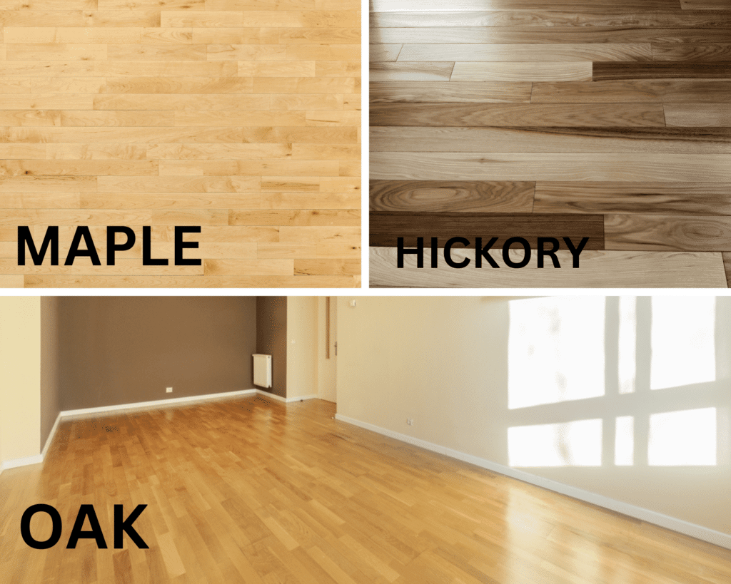 Oak, Maple, and Hickory 3 Common Hardwood Flooring Species