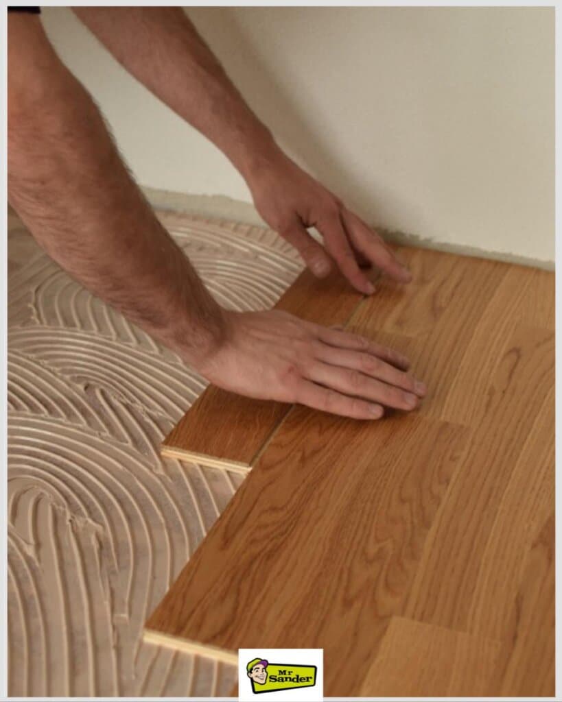 Mr Sander®️ expertly restoring engineered wood floors in Doune (FK16), ensuring a seamless look and durability.