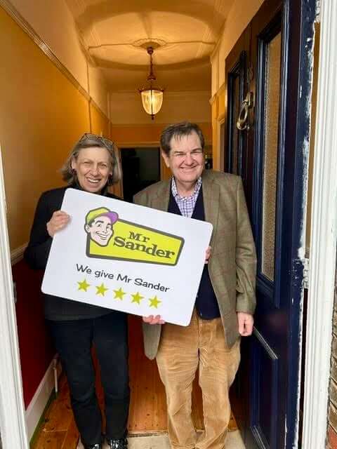 Happy Clients of Mr Sander after receiving Wood Floor Sanding Services.