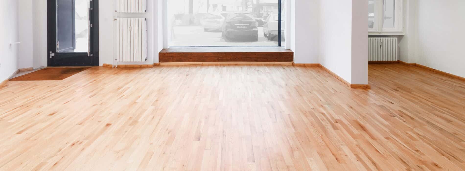 Flawless restoration of 5-year-old engineered oak floors by Mr Sander® in Perivale, UB6. Experience the breathtaking beauty of perfectly sanded and stained floors, finished with Junckers Strong for long-lasting protection.