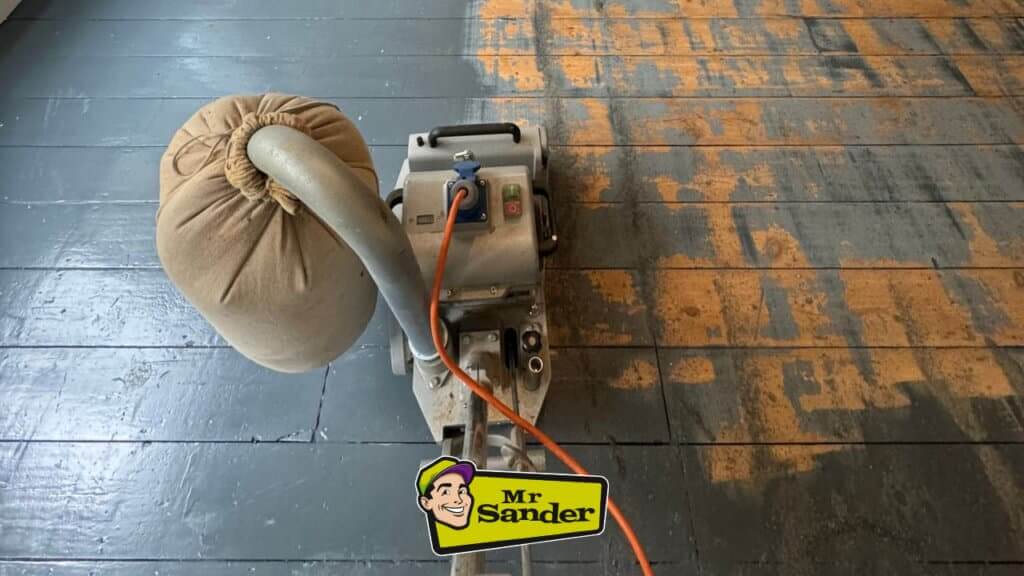 a machine on a floor