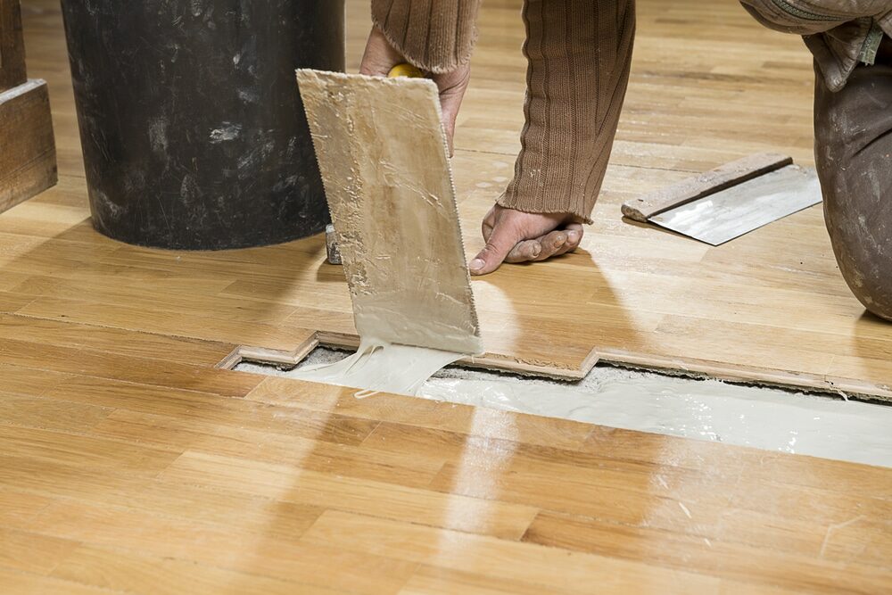 Remove old floor coverings