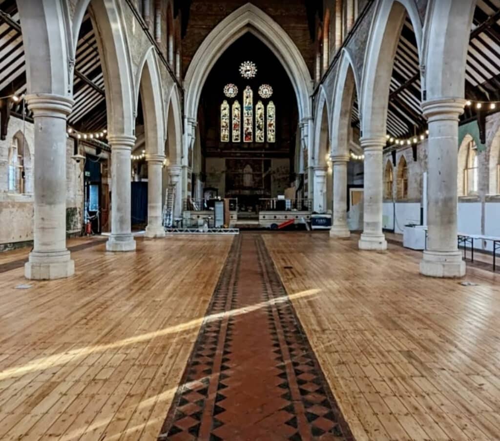 Church floor sanding by Mr Sander