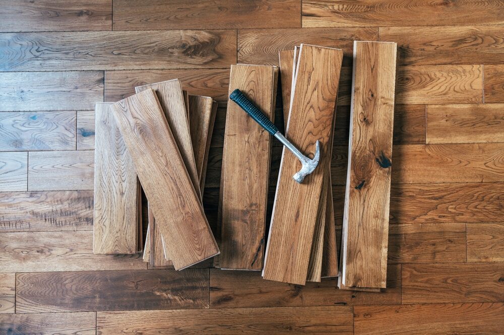 Solid hard wood flooring 