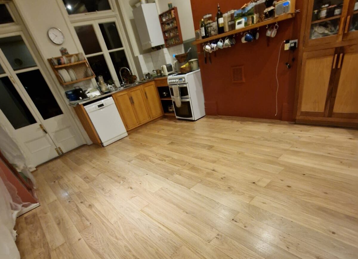 Sanding Floors for Open-Plan Kitchens
