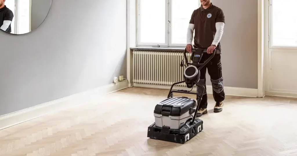 Deep cleaning wooden floors in East Antrim — lifting grime for a fresher, brighter finish