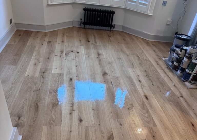 Glossy Refinished Engineered Oak Wood Floor