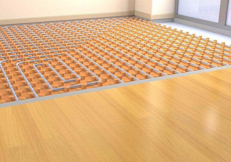 One,Room,With,A,Floor,Heating,System,(3d,Render)