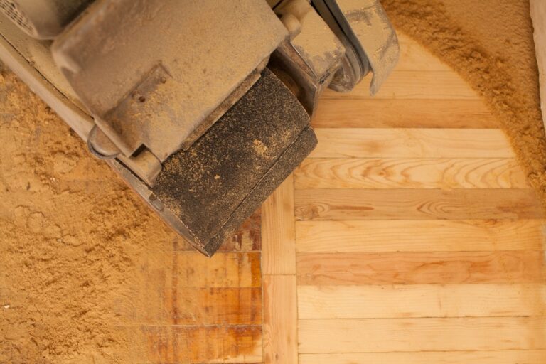 Sanding Wood Floorboards