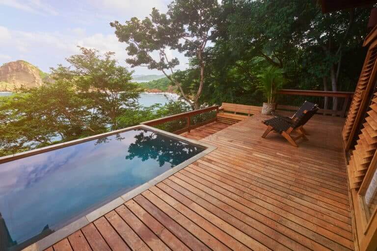 Luxury,Villa,Patio,From,Wood.,Luxury,Hotel,Theme