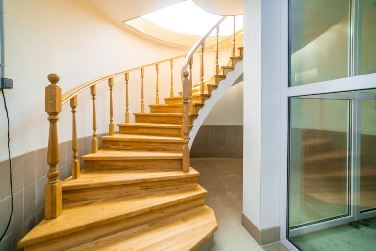 Stunning Staircase Revival: Completed Oak Hardwood Spiral Stairs